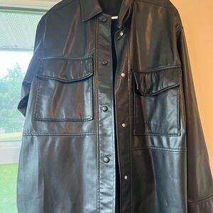 Zara Black Leather Jacket